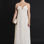 Endless Rose - Spaghetti Strap Lace Midi Dress BEIGE / XS Endless Rose - Spaghetti Strap Lace Midi Dress BEIGE / XS