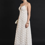 Spaghetti Strap Lace Midi Dress