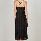 Spaghetti Strap Lace Midi Dress