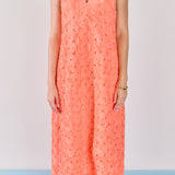 Spaghetti Strap Lace Midi Dress