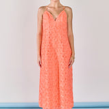 Spaghetti Strap Lace Midi Dress