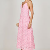 Spaghetti Strap Lace Midi Dress