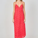 Spaghetti Strap Lace Midi Dress
