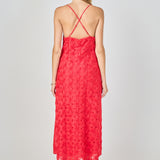 Spaghetti Strap Lace Midi Dress