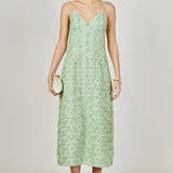 Spaghetti Strap Lace Midi Dress