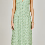 Spaghetti Strap Lace Midi Dress