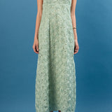 Spaghetti Strap Lace Midi Dress