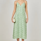 Spaghetti Strap Lace Midi Dress
