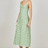 Spaghetti Strap Lace Midi Dress