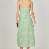Spaghetti Strap Lace Midi Dress