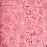 Lace Sequins Strapless Mini Dress