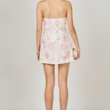 Floral Sequin Lace Mini Dress