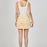 3D Rose Mini Skirt