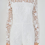 High Neck Lace Romper
