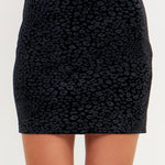 GREY LAB - Animal Print Velvet Skirt - SKIRTS available at Objectrare