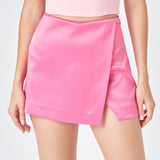 Satin Asymmetric Skort