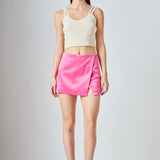 Satin Asymmetric Skort