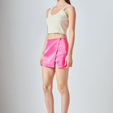 Satin Asymmetric Skort