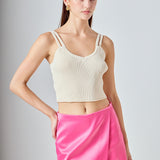 Satin Asymmetric Skort