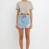 Cropped Basic T-Shirt