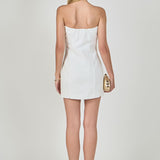 Linen Strapless Dress