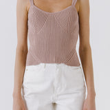 Corset Style Knitted Top