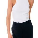 Ribbed Racer Back Slick Tank