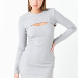 Knit Top with Knit Mini Dress