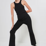 Multi Rib Flared Knit Pants