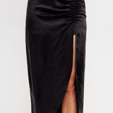 Front Slit Midi Skirt