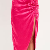 Front Slit Midi Skirt