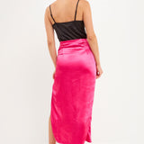 Front Slit Midi Skirt