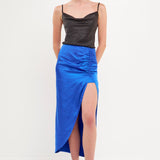 Front Slit Midi Skirt
