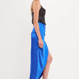 Front Slit Midi Skirt