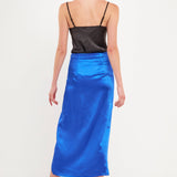 Front Slit Midi Skirt