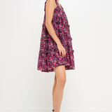 High Multi Chiffon Flounce Ruffled Mini