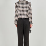 Fringed Tweed Blazer