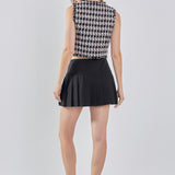 Fringed Tweed Vest