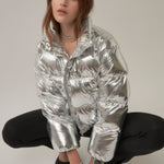 GREY LAB-Cropped Puffer Jacket-JACKETS available at Objectrare