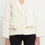GREY LAB-Layered Quilted Jacket-JACKETS available at Objectrare