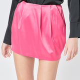 Satin Mini Skirt