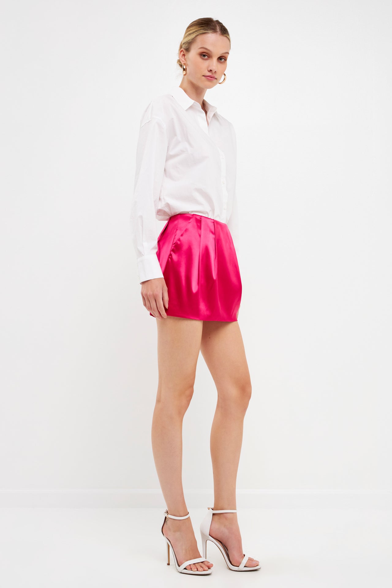 Satin mini shop skirt qvc