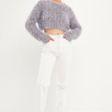 Long Sleeve Cropped Sweater