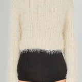 Long Sleeve Cropped Sweater