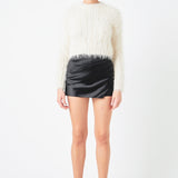 Long Sleeve Cropped Sweater