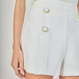 High Waisted Tweed Shorts