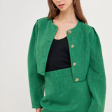 Cropped Tweed Jacket