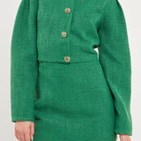 Cropped Tweed Jacket