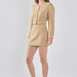 Tweed H-Line Mini Skirt