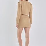 Tweed H-Line Mini Skirt